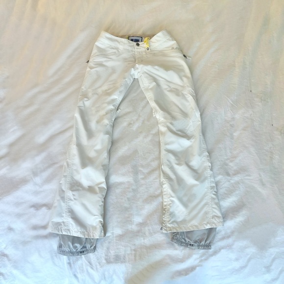 White Burton Ski Pants - Picture 2 of 5